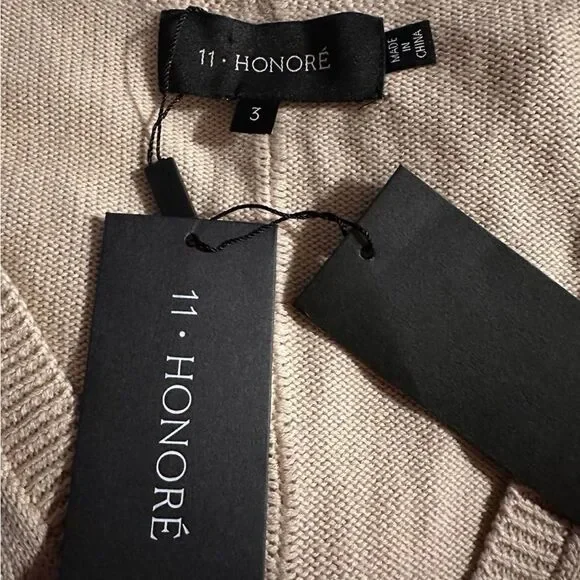 BNWT Cashmere/Cotton 11 Honore Oatmeal Nola Sweater Dress 3X. Retails $288 - Picture 11 of 11